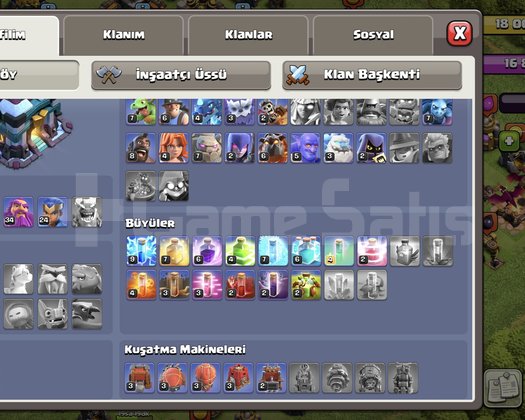 TH13 hesap 174 level uygun fiyata