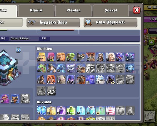 TH13 hesap 174 level uygun fiyata