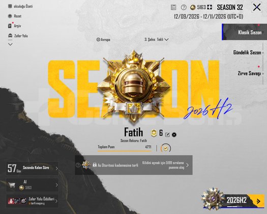 Pubg mobile rank fatihe kasılır