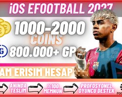 iOS | 1000+ COIN + 800K GP Tam Erişim
