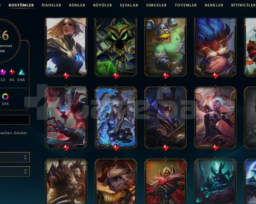 EUW/ +630SKİN / MAİL / BUM BİTİRİCİLİ