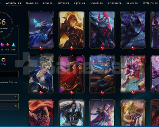 EUW/ +630SKİN / MAİL / BUM BİTİRİCİLİ