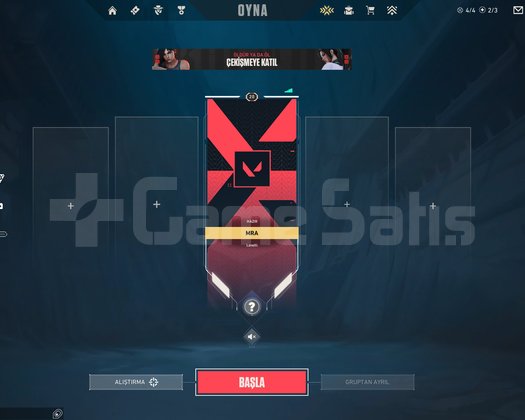 Valorant Unranked Hesap Kendi Hesabım