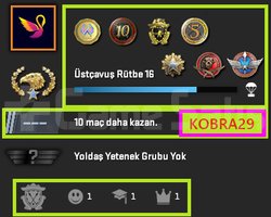FACEİT+8K OYUN+7 MADALYA 326 WİN 756 SAA