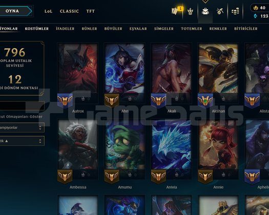 Full hesap 538 lvl