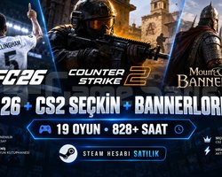 FC 26 + CS 2 SEÇKİN + BANNERLORD 2