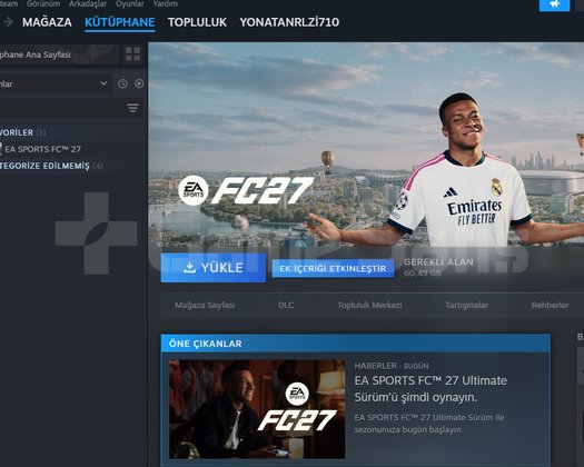 FC27 Ultimate Team Kişiye Özel Steam