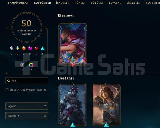 LOL TR OTP KOSTÜMLÜ PLAT 4 HESAP