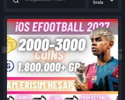 İOS 2000+MC 1.8M COİN TAM ERİŞİM HESAP