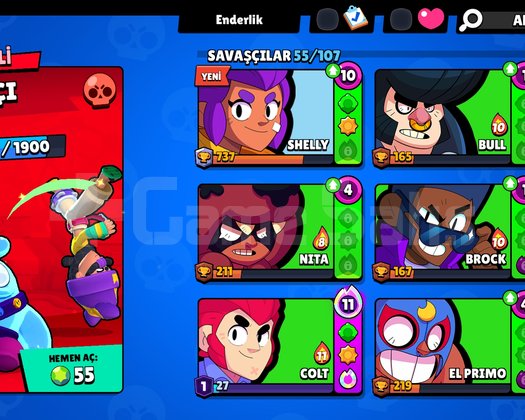 Uyguna brawl stars hesapı