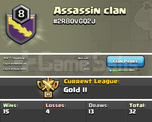 8sv Assassin clan Başkent8 Altın2