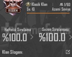 10 SV İSİM AKTİF KLAN SERİ TESLİMAT