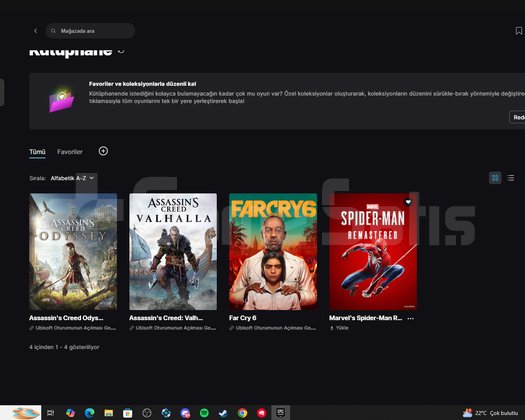 4 SAGLAM OYUNLU EPİC GAMES UCUZA