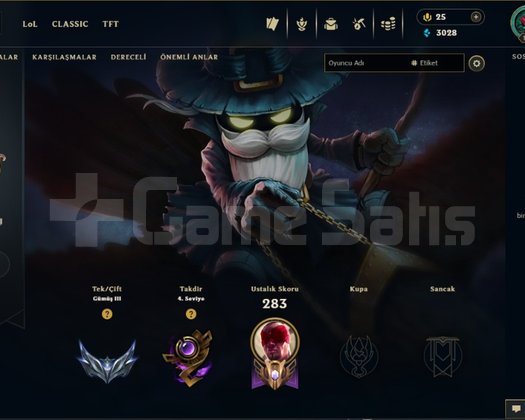 EUW/ 162 LVL/ 50+ KOSTÜM/ MAİL DEĞİŞİR