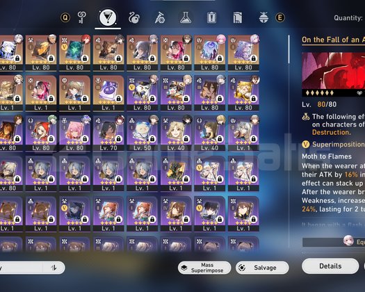 TL70/ E6 S5 Phainon /50x5*