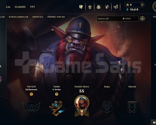 30 LVL BOL KOSTÜMLÜ UNRANKED HESAP!