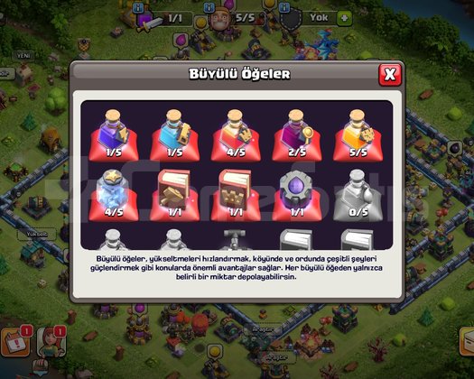 CLASH OF CLANS HESAP 159 LEVEL
