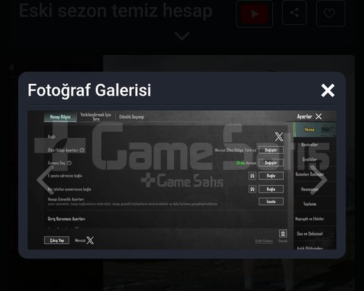 Eski sezon hesabı