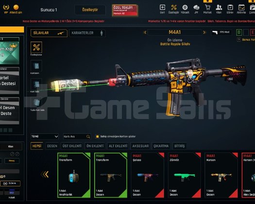 STEAM HESABI | M4A1+6 & SCOUT +5 44 LVL