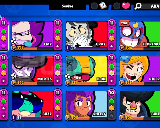 DOKUMLUK / DOLU BRAWL STARS HESABI