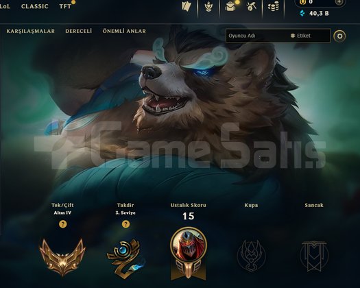 GOLD / ELLE KASILMIŞ / 40K MAVİ ÖZ