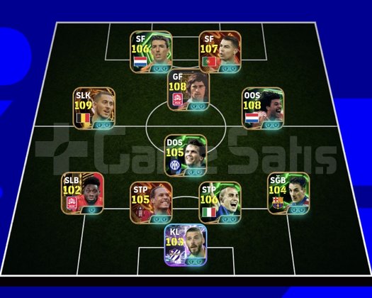 KG 3265 3 BOMBACI+RONALDO+GULLİT+HAZARD