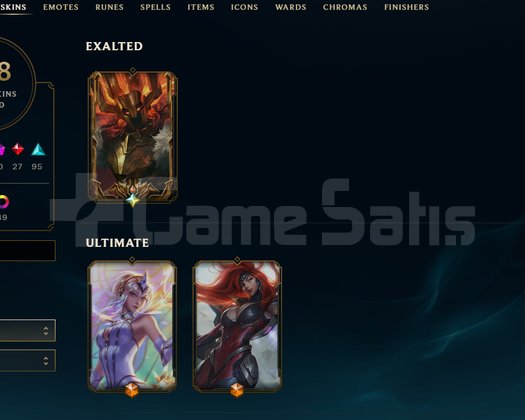 Zümrüt 4, 250 Skin EUW Handmade