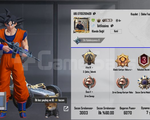 7 Yıllık / Buz M4 Lvl 2 / 109 Silah