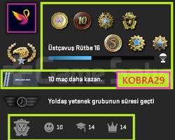 FACEİT+ 9 MADALYA 617 WİN 1392 SAAT