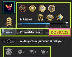 FACEİT+8 MADALYA 401 WİN 1255 SAAT