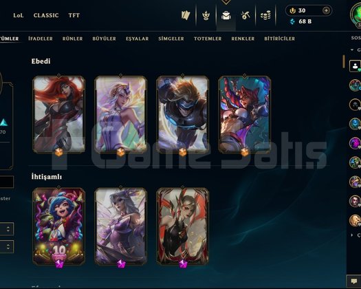 Gold 1, 150 skin, 4.500 turuncu öz