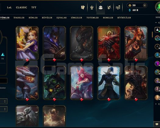 Gold 1, 150 skin, 4.500 turuncu öz