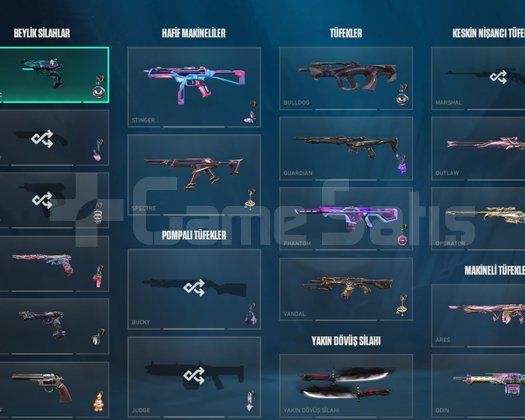 50+ Özel Skinli VALORANT Hesabı