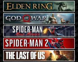 Elden +GOW +Miles +Spider 2 +TLOU1