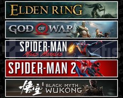Elden +GOW +Miles +Spider 2 +Wukong