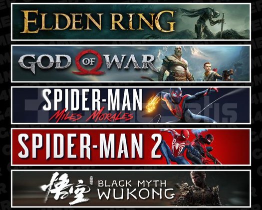 Elden +GOW +Miles +Spider 2 +Wukong