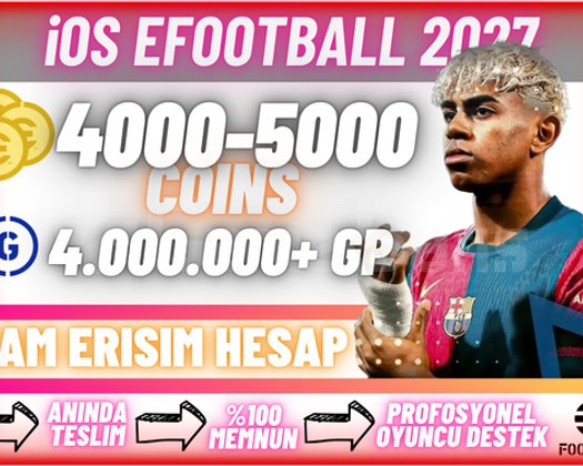 iOS | 4000+ COIN + 4M GP TamErişim