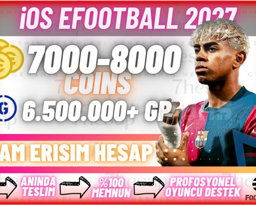 iOS | 7000+ COIN + 6.5M GP TamErişim