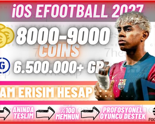 iOS | 8000+ COIN + 6.5M GP TamErişim