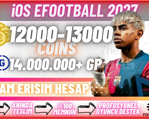 iOS | 12000+ COIN + 14M GP TamErişim