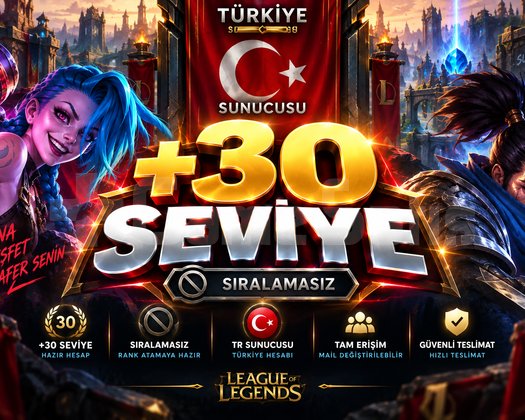BANSIZ Eski TR Hesap 30+ Lvl Unranked