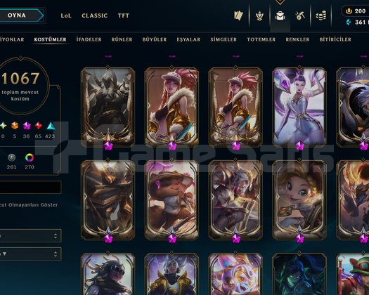 TR 1067 SKİN 912 LEVEL + KRAL RAMMUS +