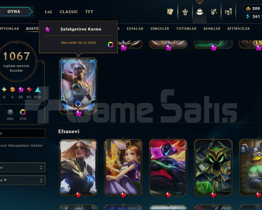 TR 1067 SKİN 912 LEVEL + KRAL RAMMUS +