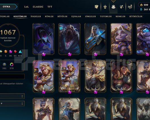 TR 1067 SKİN 912 LEVEL + KRAL RAMMUS +