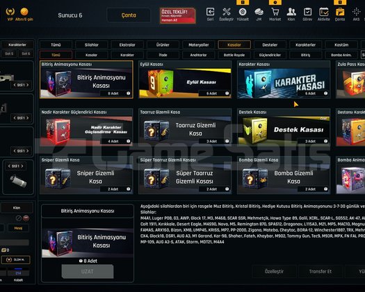 60K Materyalli 59 Seviye Zula Hesabı