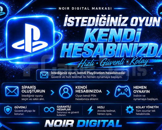 İSTEDİĞİNİZ OYUN KENDİ HESABINIZDA PSN