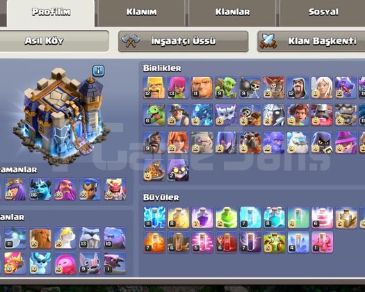 CLASH OF CLANS TH18 HESAP SATILIK