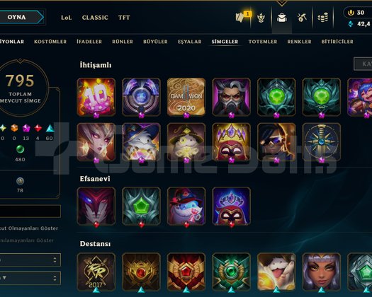 800Level emek hesap 443skin