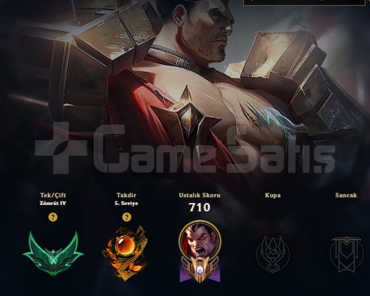 EMERALD 4 446 LWL ŞAHANE LOL HESABI