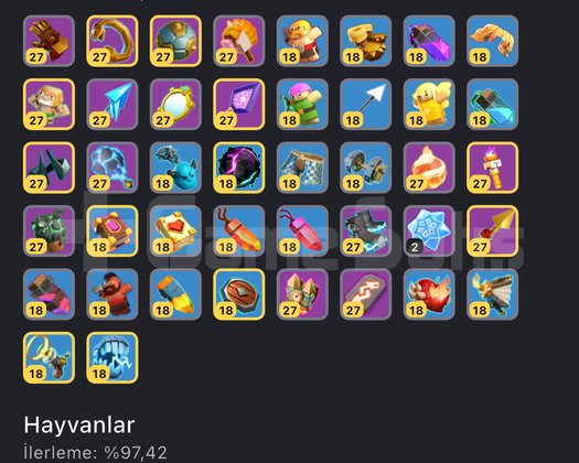 TH18COC FUL MAX 97 ekipman İKİ ÇIRAK M